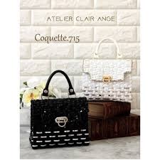 coquette 715 clasp ミニケリー ブラック ホワイト a telier clair ange 福井県鯖江市 オシャレ ファッション スタイリッシュ ハイセンス アクセント小物 コーディネート coquette715認定講師 大人のお稽 lady dior bag lady dior dior bag