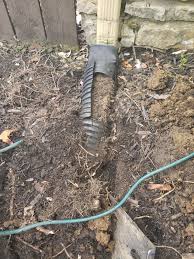 Ensure that the far end of the drain line is free of obstructions and drains freely. Bury Fix Downspouts Drainage Pipes A Classic Cut Lawn Landscape