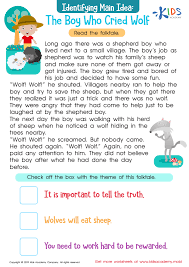 the boy who cried wolf part 2 worksheet for kids