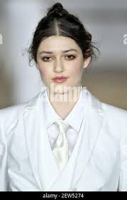 Model Sarah Blakemore walks