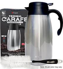 Thermal Coffee Carafe Stainless Steel Heavy Duty 24hr Lab Tested Heat Retention 2 Liter 68oz Insulated Coffee Coffee Carafe Coffee Thermos Drink Dispenser