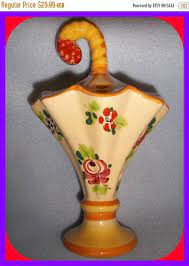 Vintage Umbrella Hat Pin Holder Ceramic Porcelain Made Italy Etsy Vintage Umbrella Pin Holder Umbrella
