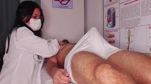 Nurse and beautician observes patients erection!