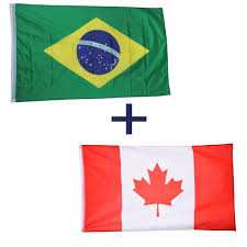 Imports were $1,219 billion, a sharp drop of 22% compared to the same period in 2015 that was $1,578 billion; 2 Bandeiras Brasil Canada 150x90cm No Elo7 Kaellis Shop F0e879