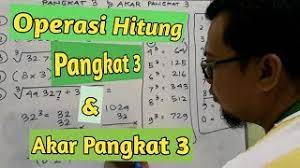 Operasi hitung aljabar sebenarnya sangat simpel dan tidak rumit. Operasi Hitung Pangkat 3 Dan Akar Pangkat 3 Youtube