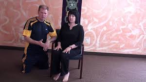 Gate Pose Modifications With A Chair Popular Yoga Poses Yoga For Seniors Yoga Postures