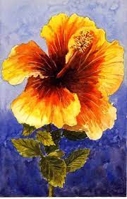How To Paint A Hibiscus In Watercolour Flower Painting Watercolor Art Floral Painting