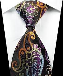 Black And Gold Paisley Vest Amazon Com Ext Collectino 100 Silk Necktie New Classic Paisley Black Gold Purple Tie Jacquard Woven Men S S Suit And Tie Mens Accessories Fashion Ties Mens