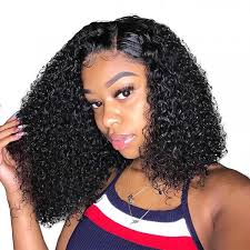 Kylie jenner long wavy lace front synthetic hair wig 24 inches. Curly Lace Front Wigs Bob Short Hair Black Human Hair Wigs Alipearl Hair