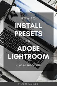 Adobe Lightroom Logo Black And White How To Install Lightroom Presets Lightroom Tutorial For Beginners Filtercrave Lightroom Tutorial Installing Lightroom Presets Lightroom