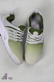 Olive Green Ombre Nike Air Presto Custom Sneaker Makeover Green Nike Shoes Nike Sneakers Women Sneakers