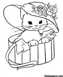 Kitty Cat Free Printable Coloring Pages Animals Printable Coloring Pages For Kids Puppy Coloring Pages Kitty Coloring Animal Coloring Pages