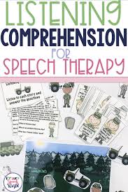 Listening Lieutenants Listening Comprehension Speech Therapy Listening Speech Therapy