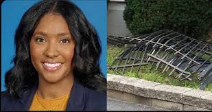 Friends and family of Garvinisha Carey gathered at the concrete barriers