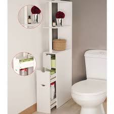 Achetez votre meuble mural sur la boutique en ligne de weba ou dans nos magasins à gand, deinze ou mons. Meuble Wc Etagere Willy Bois 3 Portes Blanc Gain De Place Pour Toilettes