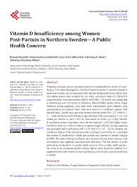 Hennes bostadsrätt är värderad till ca 1 830 000 kr. Pdf Vitamin D Insufficiency Among Women Post Partum In Northern Sweden A Public Health Concern