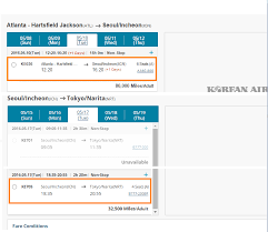 Flight Ticket Korea United Airlines And Travelling