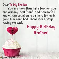 Maybe you would like to learn more about one of these? Happy Birthday To My Brother Image Of Cake Card Wishes