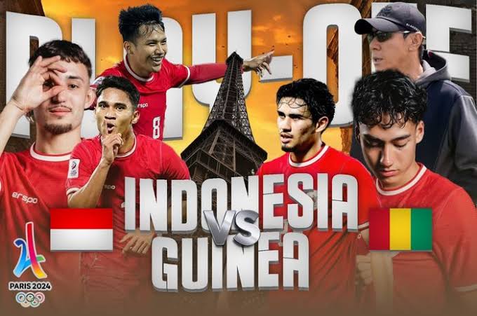 Link Live Streaming dan Siaran Langsung Timnas Indonesia Vs Guinea Playoff Olimpiade Paris 2024 Malam Ini