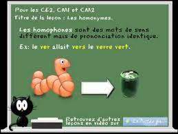 Les Homonymes Homophones Avec Www Ladictee Fr Ce2 Cm1 Cm2 Youtube