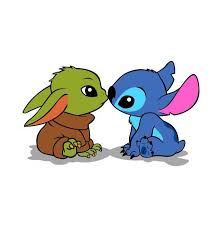 Kawaii Baby Yoda Baby Stitch T Shirt Yoda Baby Stitch T Shirt By Alberto Cubatas Show Everyone Tha Cute Cartoon Drawings Baby Disney Characters Yoda Drawing