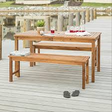 Designed for the small space room, breakfast nook or three season room the waylowe sets features a durable melamine top with a metallic black solid wood base and matching benches or bar stools. 5 Best Farmhouse Dining Tables With Bench