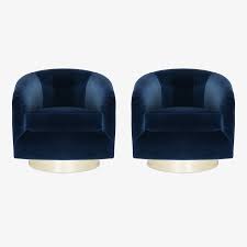 Free shipping on orders over $49. Swivel Tub Chairs In Navy Brass Montage
