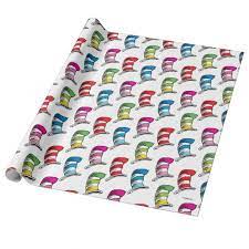 Dr Seuss The Cat In The Hat Colorful Hat Patter Wrapping Paper Zazzle Com Colorful Hat Custom Wrapping Paper Seuss