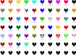 Hd Undertale Soul Png Undertale Soul Color Chart