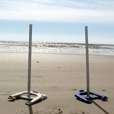 The distance between the horseshoe stakes is 40ft measured end to end at the bottom of the exposed stake. Horseshoes Rules Beach And Games To Go
