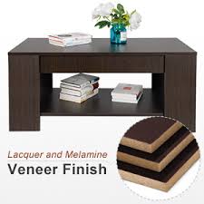 We have coffee tables with drawers, larger storage compartments, or a shelf under the main table top. Amazon Com Super Deal Lift Top Coffee Table W Hidden Compartment And Storage Shelves Pop Up Storage Cocktail Table Home Kitchen