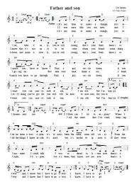Telechargez La Partition Gratuite De La Chanson Father And Son Avec Accords De Guitare Cat S Partitions De Chansons Partitions A Imprimer Partitions Gratuites