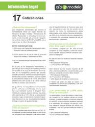 Este portal es exclusivo para los afiliados, pensionados y beneficiarios de afp modelo. 17 Cotizaciones Mt Afp Modelo Cotizaciones Pdf4pro