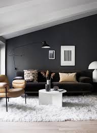 Living Room Lighting Ideas Scandinavianlivingrooms Modern Wall Light On Dark Grey Wall In Scandinavian Style Living Room