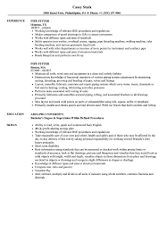 This resume template includes a summary section, which is ideal. Pipe Fitter Resume Samples Velvet Jobs