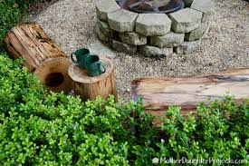 Bring the indoors out and the outdoors alive with the seattle fire pit! Outdoor Fire Pit Log Seating Mother Daughter Projects