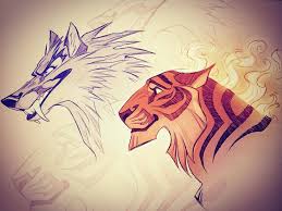 Vixiearts Some Random Headshots Done Not Too Long Ago Animal Art Animal Drawings Tiger Art