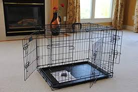 Elitefield 3 Door Folding Dog Crate With Rubber Feet 5 Sizes 10 Models Available