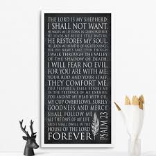 1 a psalm of david. Psalm 23 The Lord Is My Shepherd Poster Print Cheerfully Given