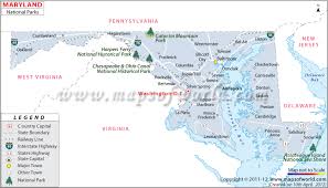Swimming is permitted in the sandy portions of the beach. Maryland National Parks Map