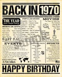 1970 Geburtstag Zeitung Usa Geburtstag Party Poster Druckbare Geburtstag Poster Lustige F Geburtstag Poster Vater Geburtstag 50 Geburtstag Lustig