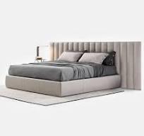 Luxo Estofados Cama Quadro Com Extra Ampla Estendida Cabeceira Estofados  Parede Montada Cabeceira Móveis Cama Italiana
