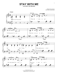 Stephen Sondheim Stay With Me From Into The Woods Sheet Music Notes Chords Score Download Printable Pdf Sheet Music Notes Sheet Music Music Notes