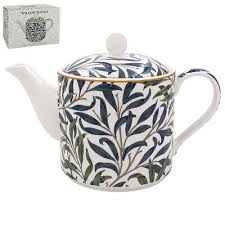 BOUGH, WILLIAM MORRIS FINE CHINA TEAPOT, LEONARDO . NEW GIFT BOX, 24oz