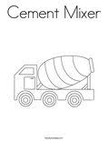 I made the coloring page of cement truck for my kids but you can use it too! Cement Mixer Coloring Page Twisty Noodle