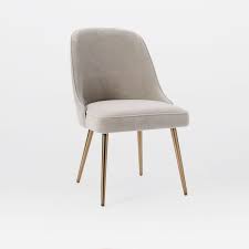 Mid Century Upholstered Dining Chair Metal Legs West Elm Mid Century Upholstered Dining Chair Mid Century Upholstered Chairs Upholstered Dining Chairs