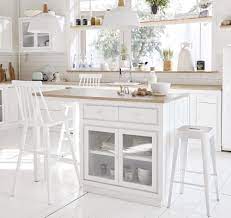 ilot central cuisine embrun 6 tiroirs 2 portes blanc meuble de cuisine maisons du monde iziva com meuble cuisine ilots central cuisine cuisines maison