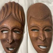 Vintage ceramic bell angel Santa snowman lantern candy cane ornament set