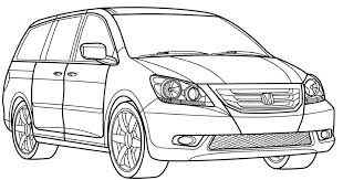 Honda Odyssey Coloring Page Honda Car Coloring Pages