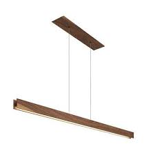 Glide Wood Linear Suspension By Edge Lighting Too Expensive But Awesome Wood Lamps Wood Light Handmade Lighting